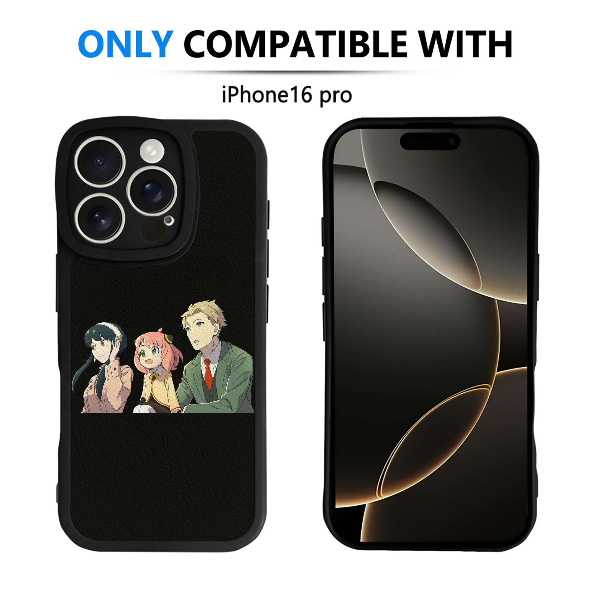 （画像用） SPY×FAMILY间谍家家酒 【iPhone 16シリーズ対応】シリコンスマホケース（レザー調） 材質：シリコン